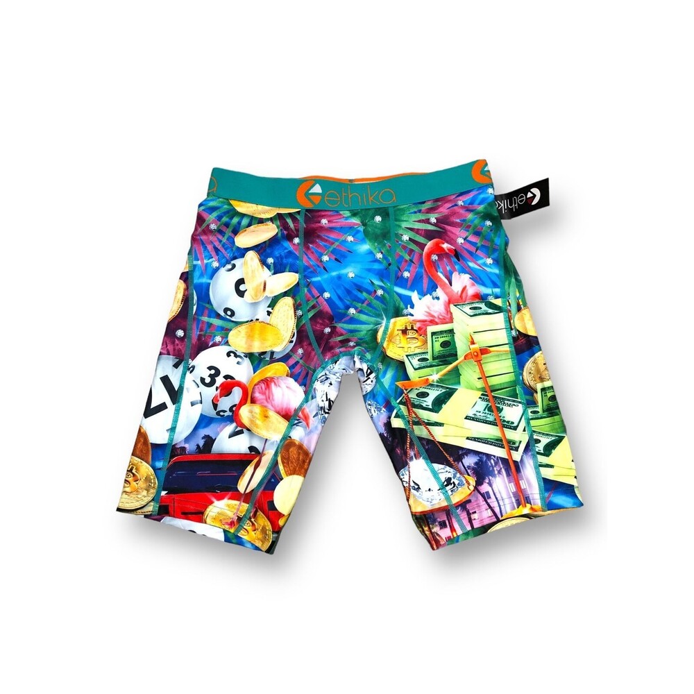 Ethika Men's "Money" Boxer Brief - Med